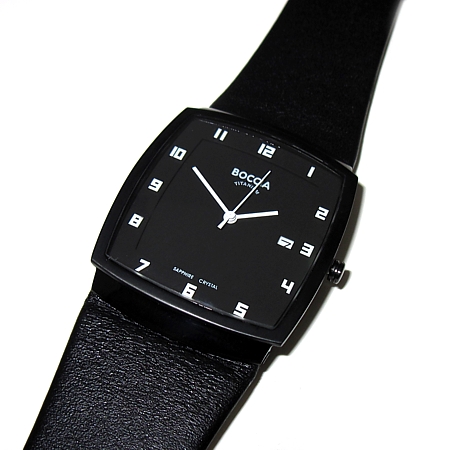 Black Sapphire Crystal Slim with Black Band & Case - 3541-03